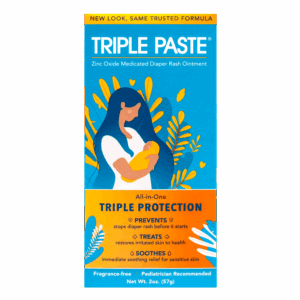 Triple Paste Medicated Ointment for Diaper Rash, 2 oz Tube