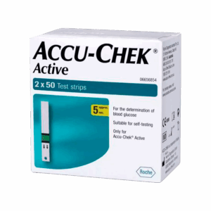 Accu-Chek Active Glucometer Test Strips Box Of 100 (50 X 2)